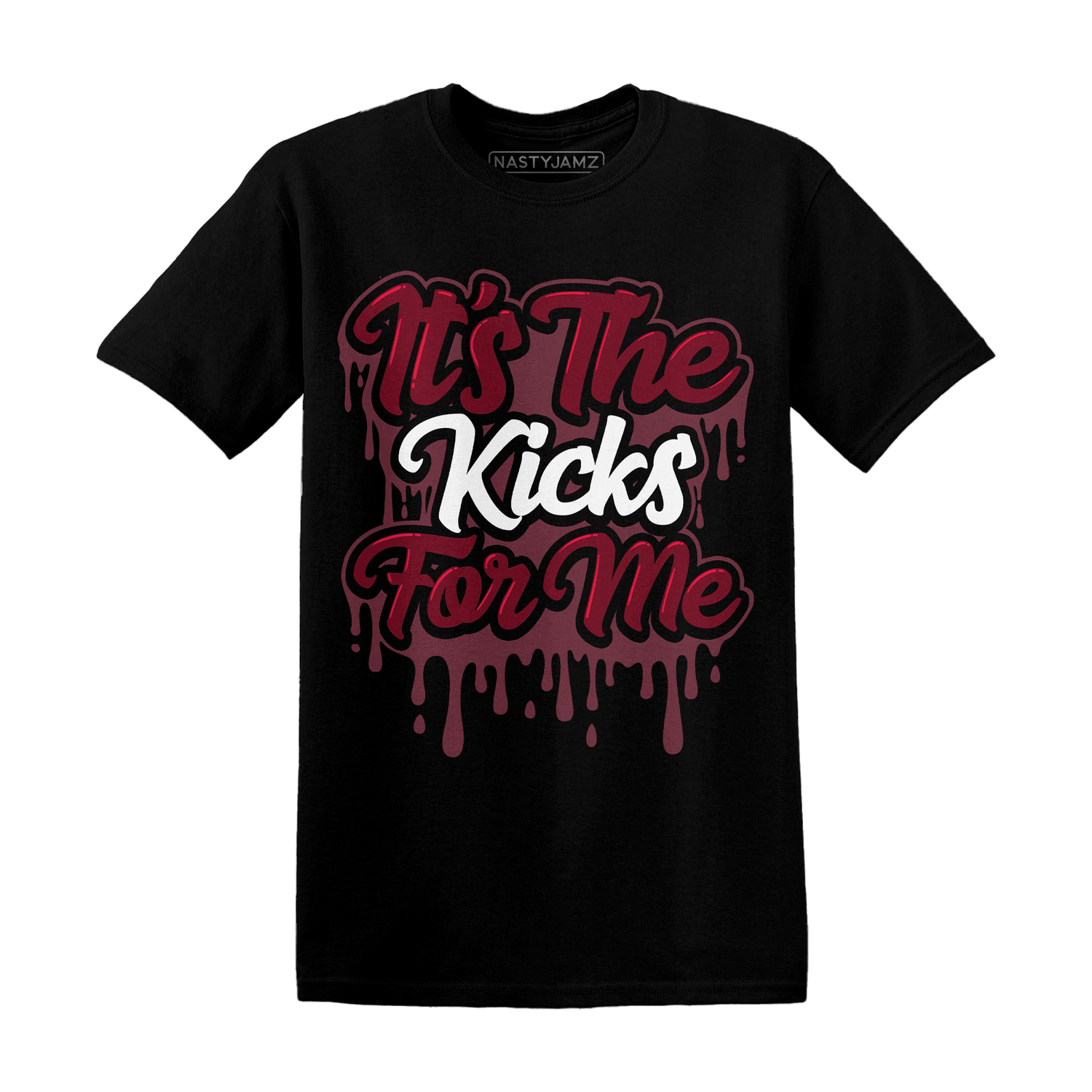 High White Team Red 1s T Shirt Its The Kicks - NastyJamz