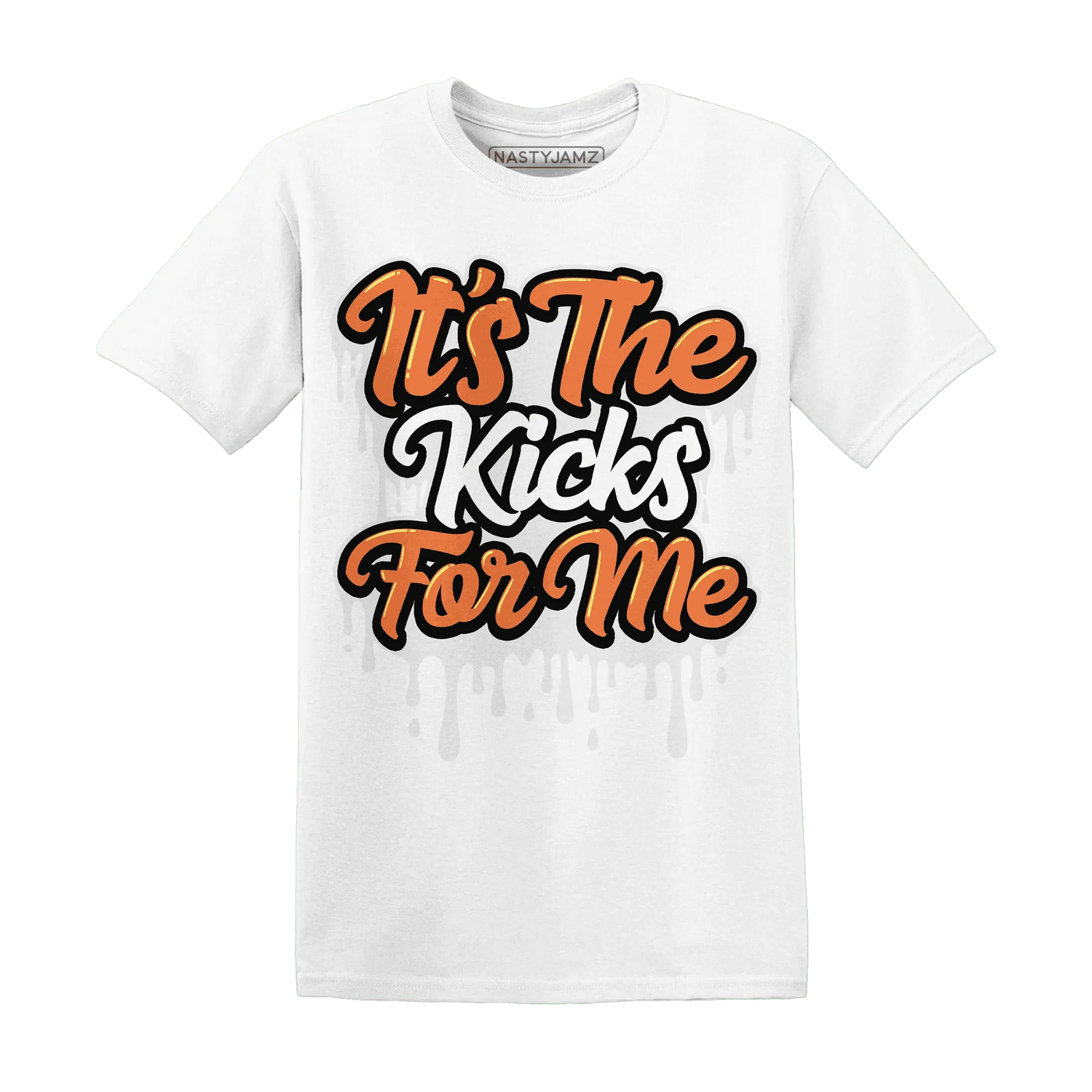 AM-TW-White-Orange-NastyJamz-T-Shirt-Match-Its-The-Kicks