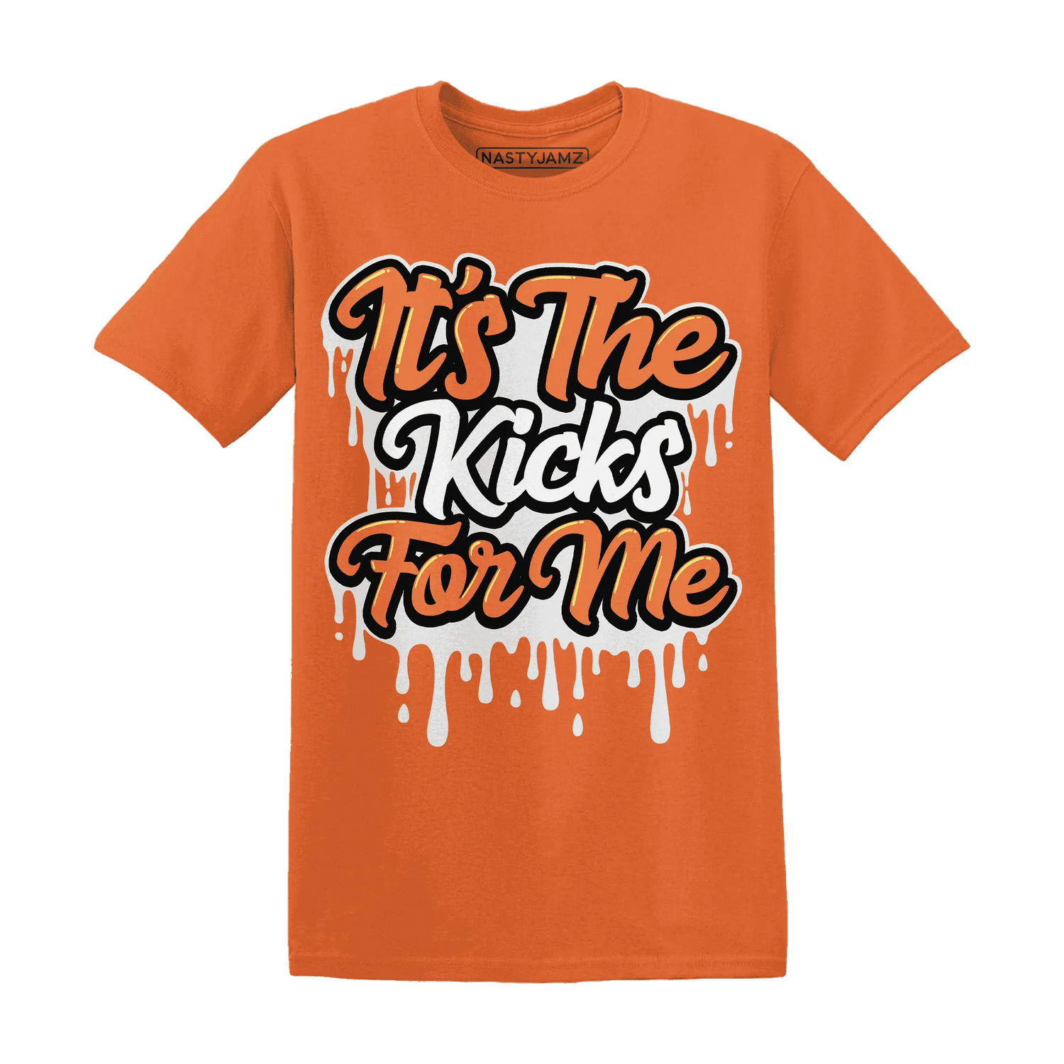 AM-TW-White-Orange-NastyJamz-T-Shirt-Match-Its-The-Kicks