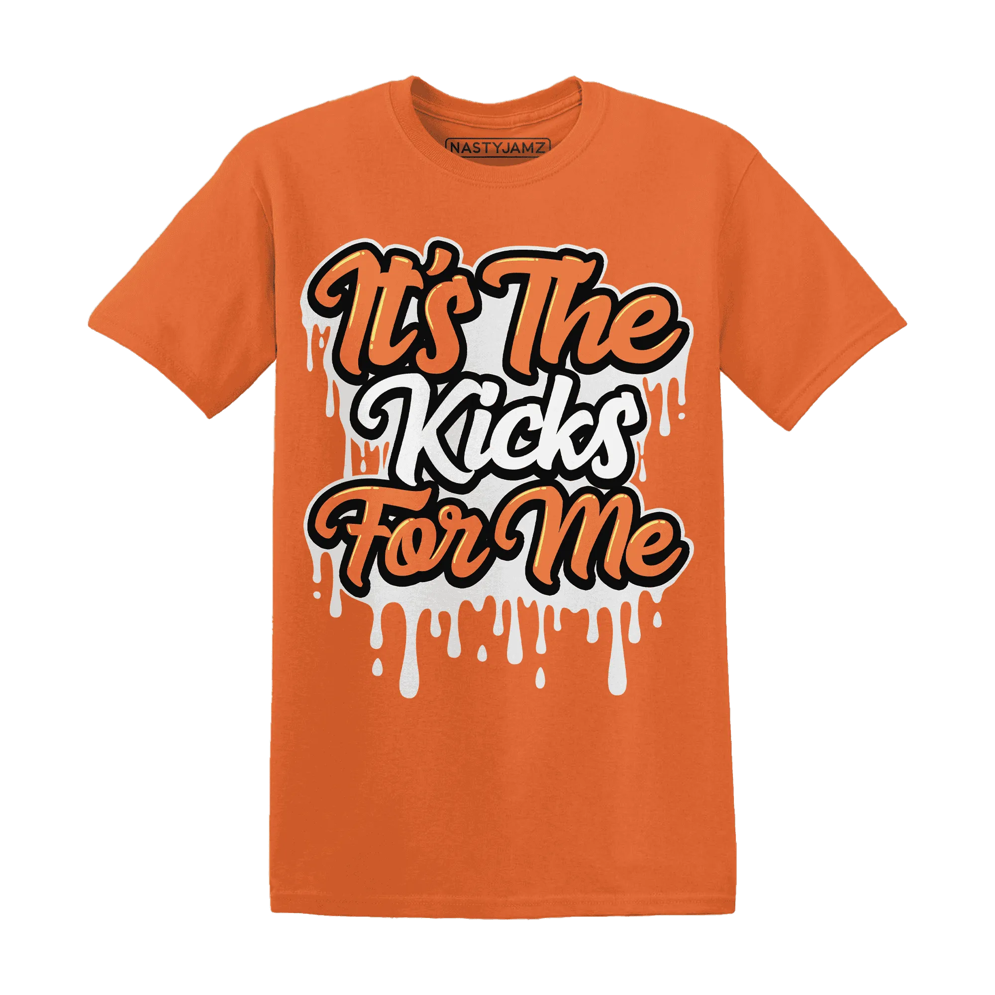 AM-TW-White-Orange-NastyJamz-T-Shirt-Match-Its-The-Kicks