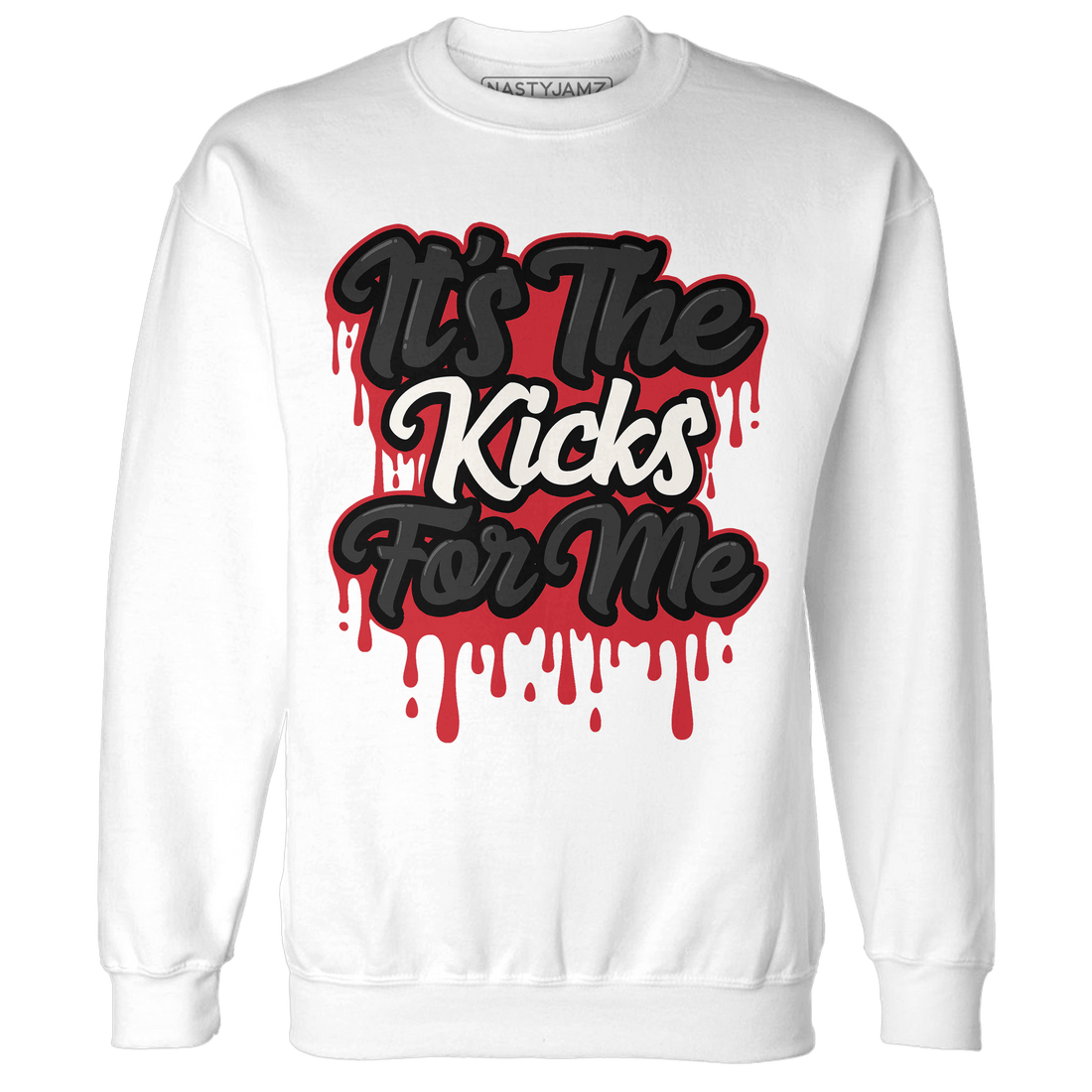 Jumman Jack University Red Sweatshirt Match Its The Kicks - NastyJamz