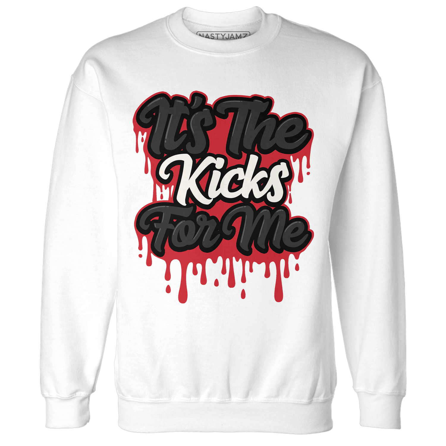 Jumman Jack University Red Sweatshirt Match Its The Kicks - NastyJamz