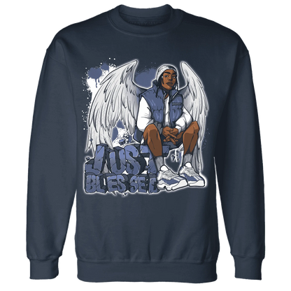 Low-Diffused-Blue-11s-Sweatshirt-Match-Just-Blessed