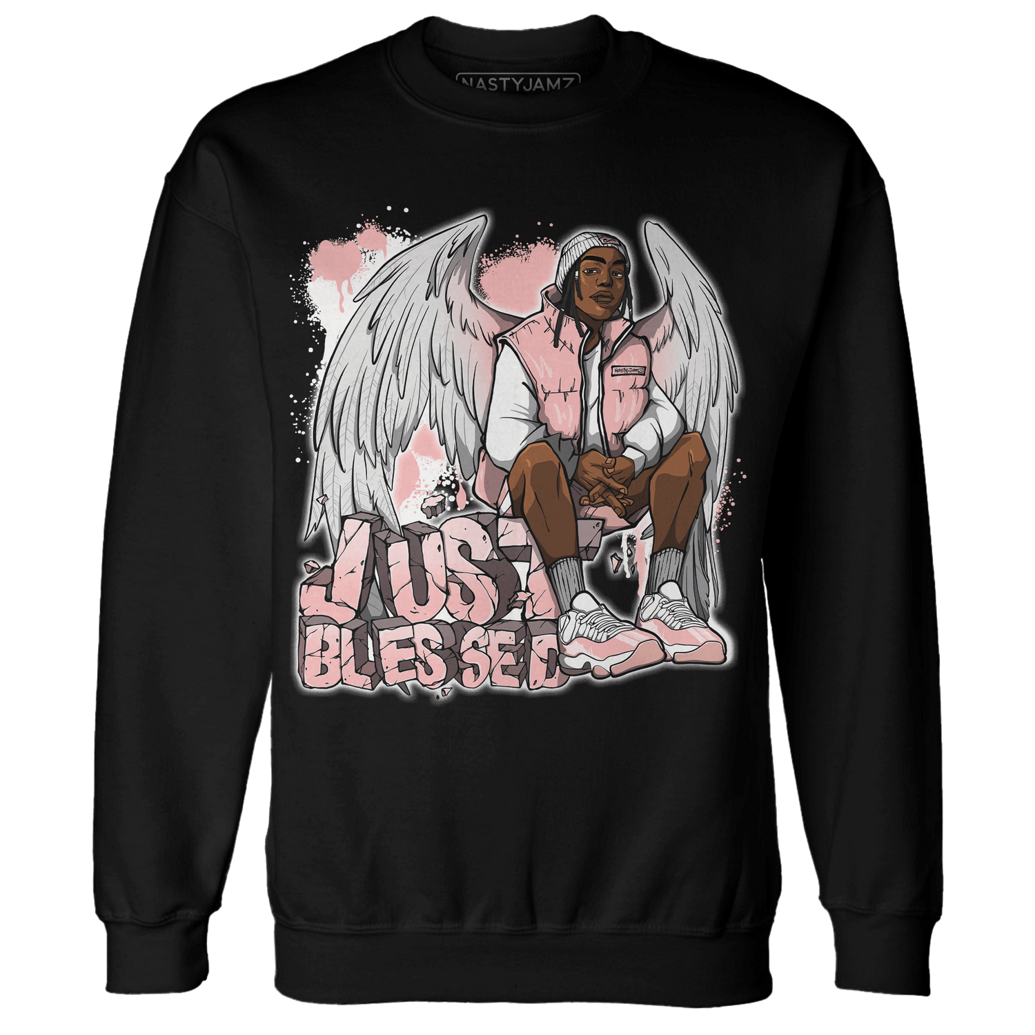 Low Legend Pink 11s Sweatshirt Match Just Blessed - NastyJamz