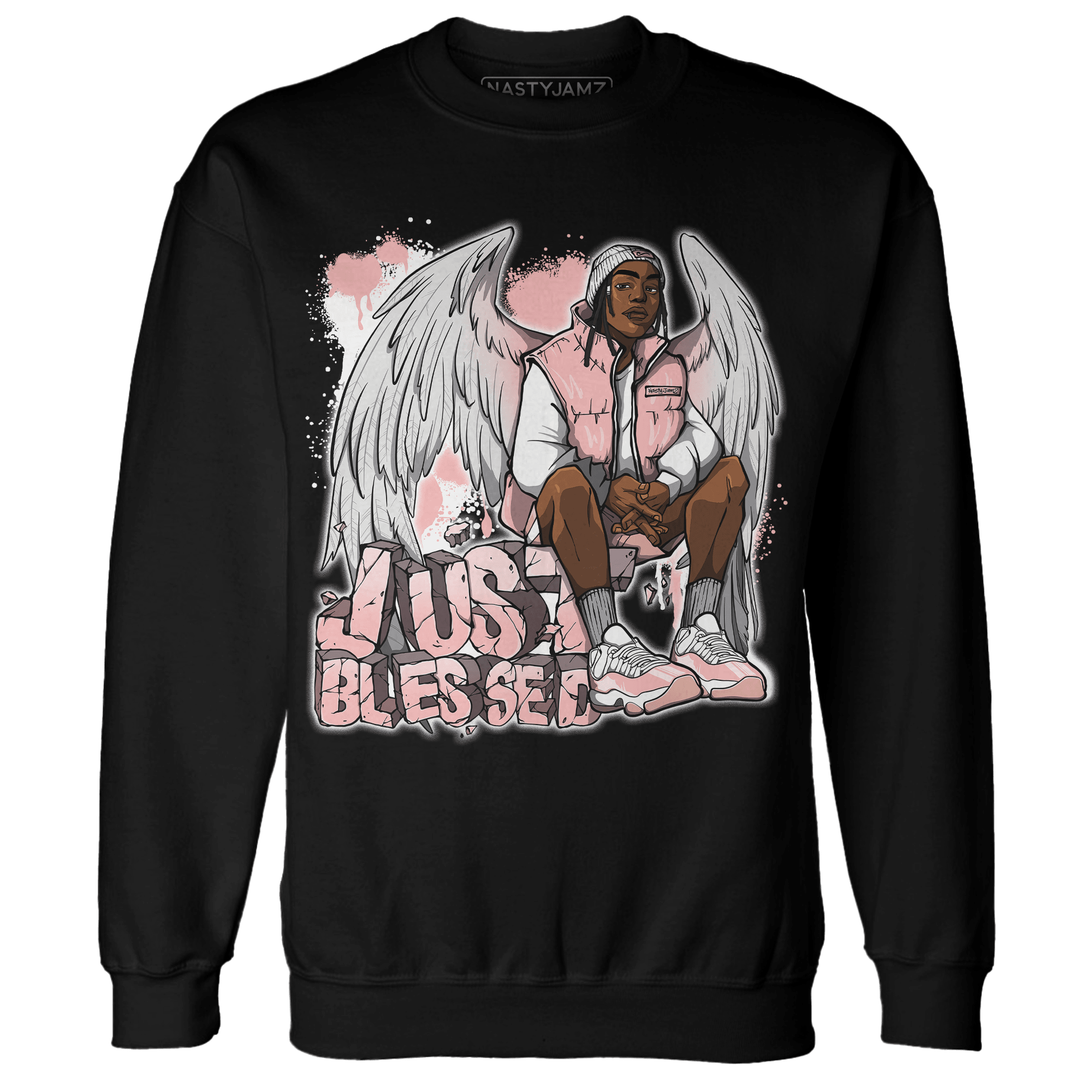 Low Legend Pink 11s Sweatshirt Match Just Blessed - NastyJamz
