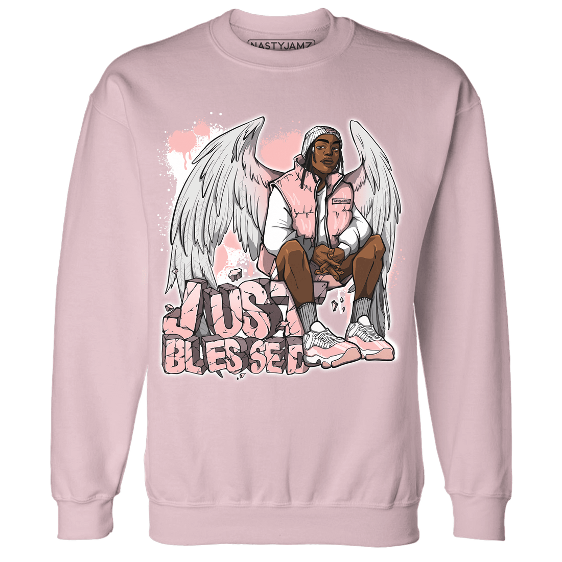 Low Legend Pink 11s Sweatshirt Match Just Blessed - NastyJamz