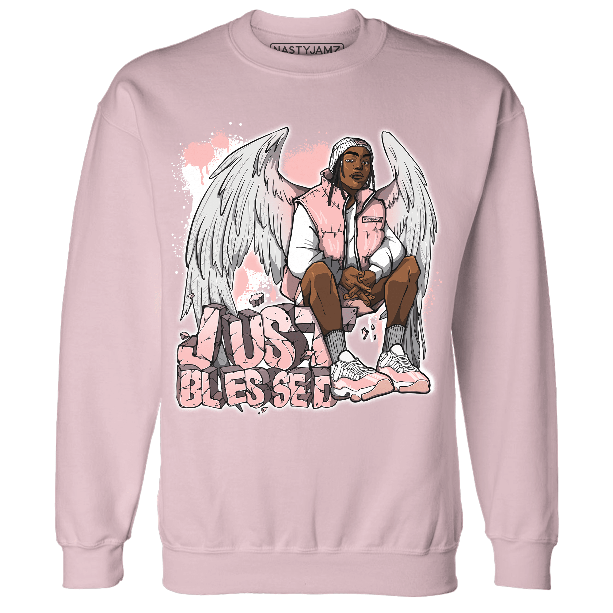 Low Legend Pink 11s Sweatshirt Match Just Blessed - NastyJamz