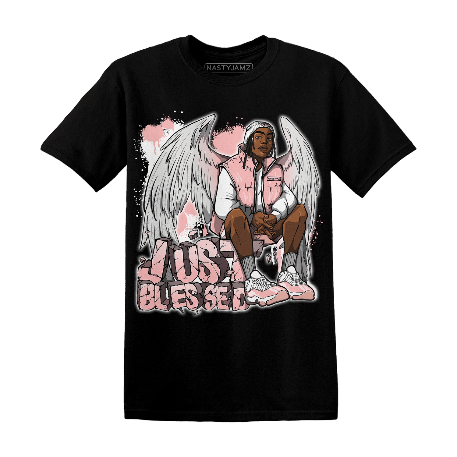 Low Legend Pink 11s T Shirt Match Just Blessed - NastyJamz
