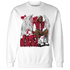 Retro Red Taxi 12s Sweatshirt Match Just Blessed - NastyJamz