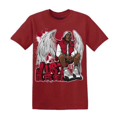 Retro Red Taxi 12s T Shirt Match Just Blessed - NastyJamz