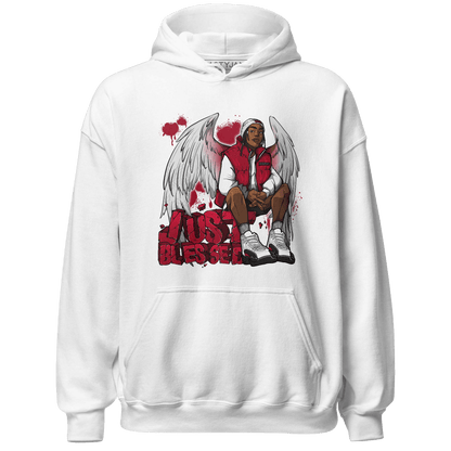 Retro Red Taxi 12s Hoodie Match Just Blessed - NastyJamz