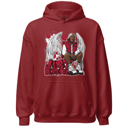 Retro Red Taxi 12s Hoodie Match Just Blessed - NastyJamz