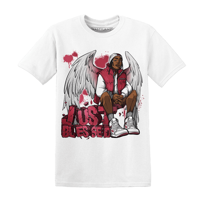 High 85 Metallic Burgundy 1s T Shirt Match Just Blessed - NastyJamz