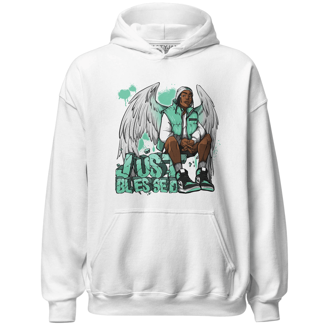 High OG Green Glow 1s Hoodie Match Just Blessed - NastyJamz