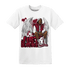High White Team Red 1s T Shirt Match Just Blessed - NastyJamz