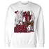 High White Team Red 1s Sweatshirt Match Just Blessed - NastyJamz