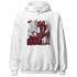 High White Team Red 1s Hoodie Match Just Blessed - NastyJamz