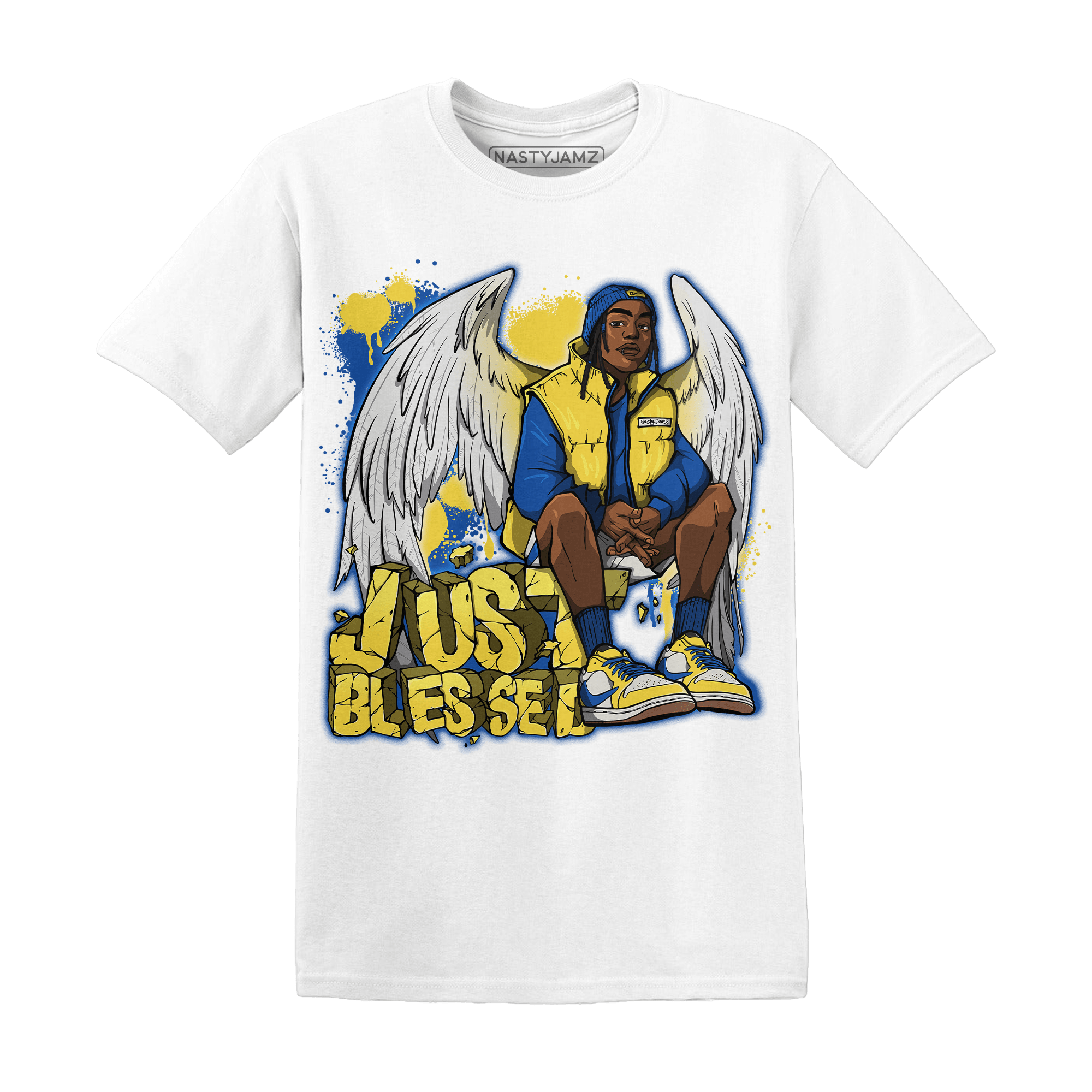Low OG Canary TVSC 1s T Shirt Match Just Blessed - NastyJamz