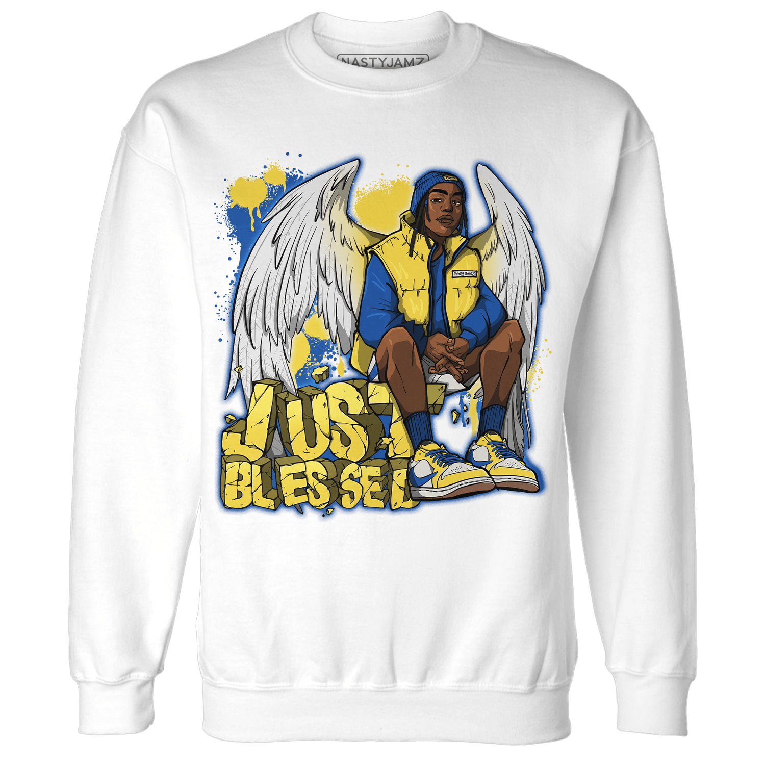 Low OG Canary TVSC 1s Sweatshirt Match Just Blessed - NastyJamz