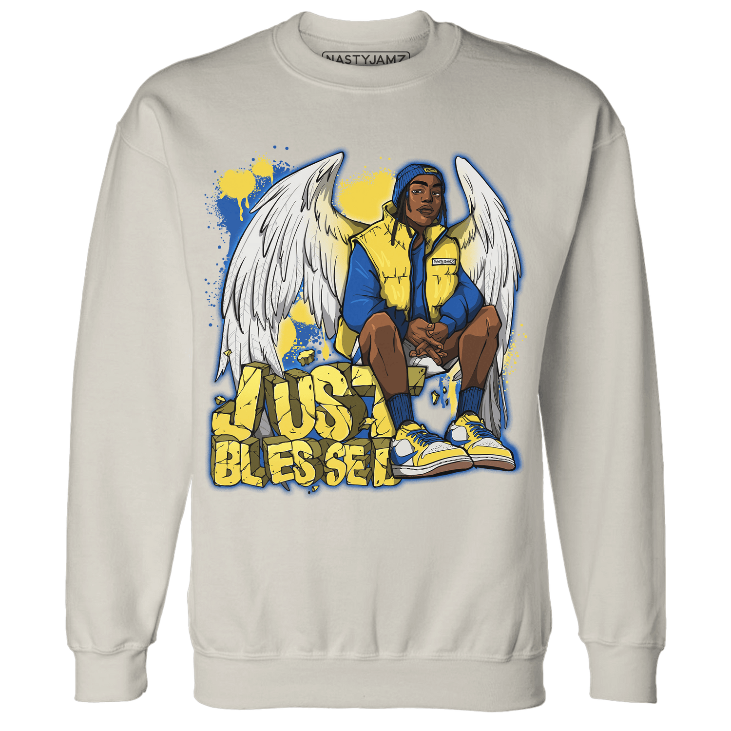 Low OG Canary TVSC 1s Sweatshirt Match Just Blessed - NastyJamz