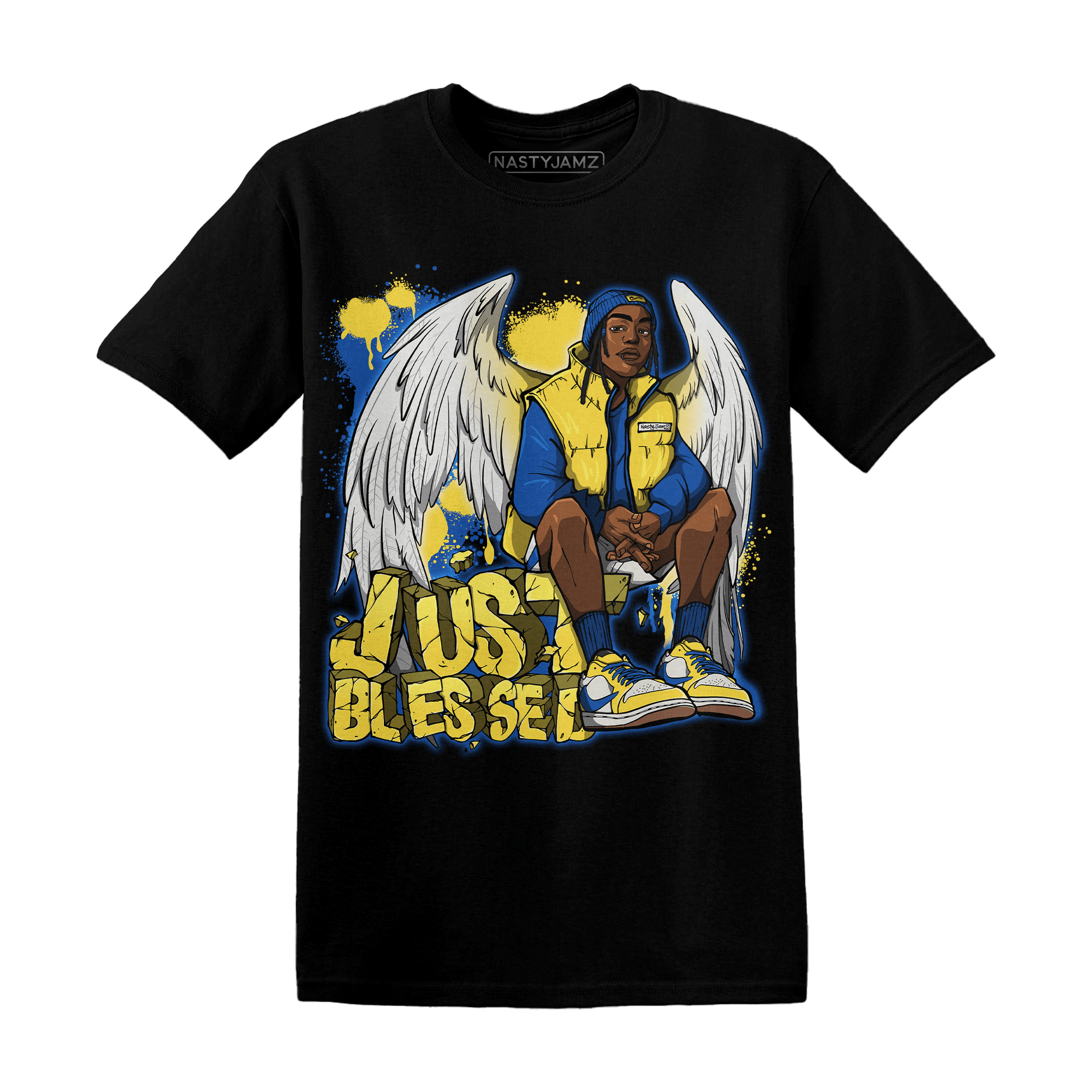 Low OG Canary TVSC 1s T Shirt Match Just Blessed - NastyJamz