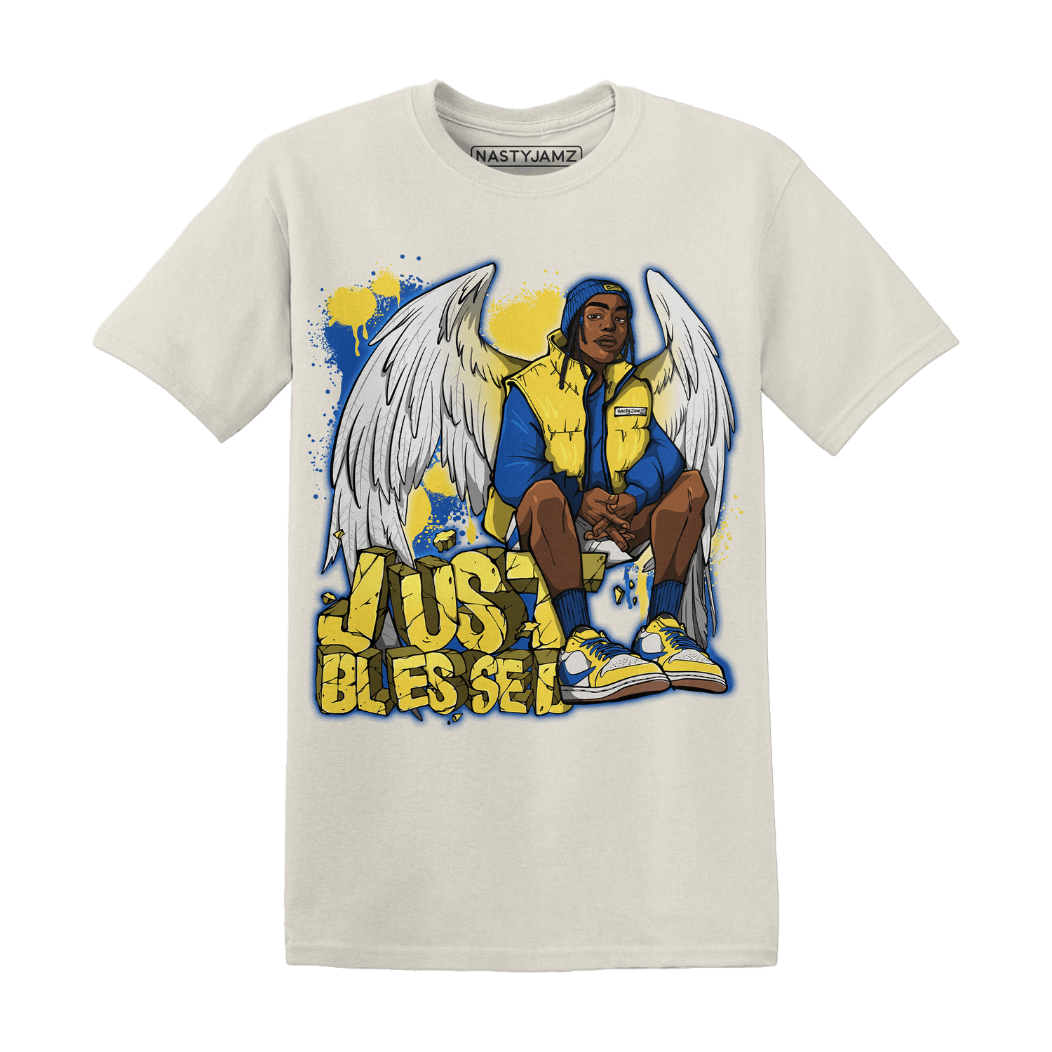 Low OG Canary TVSC 1s T Shirt Match Just Blessed - NastyJamz