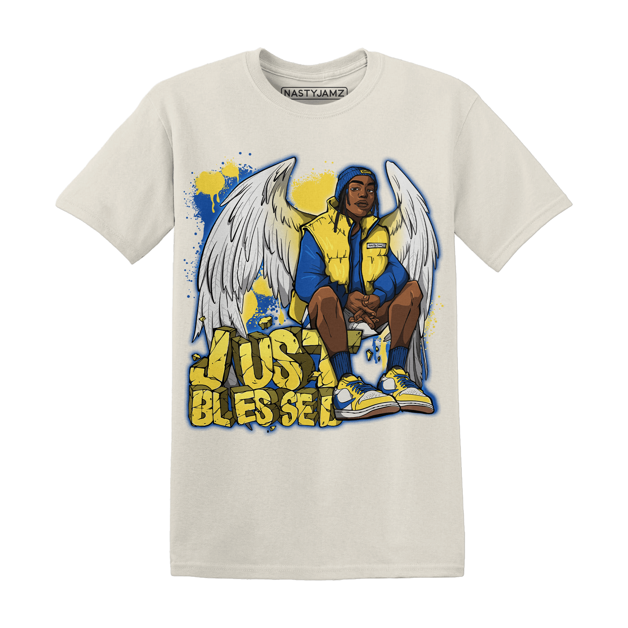 Low OG Canary TVSC 1s T Shirt Match Just Blessed - NastyJamz