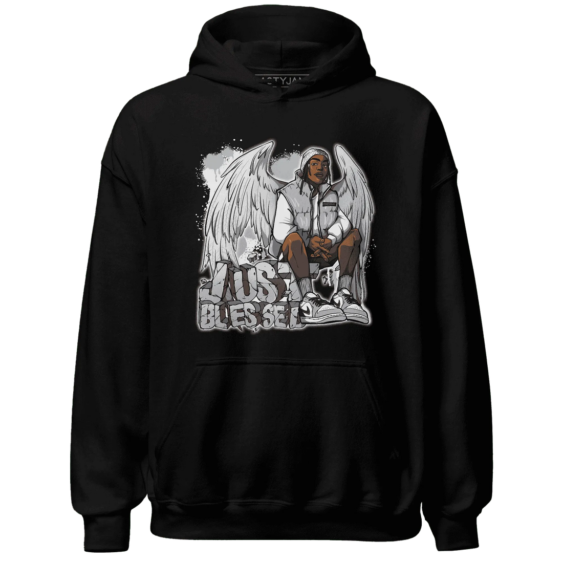 Wolf-Grey-1s-Hoodie-Match-Just-Blessed