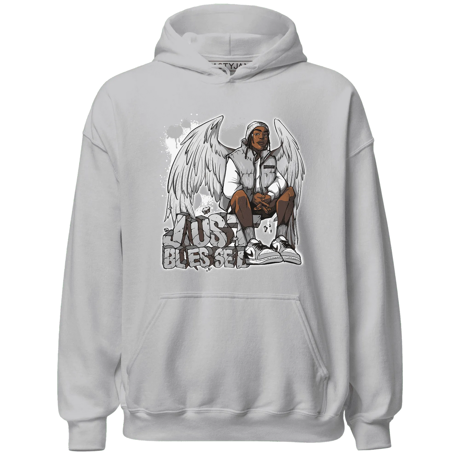 Wolf-Grey-1s-Hoodie-Match-Just-Blessed