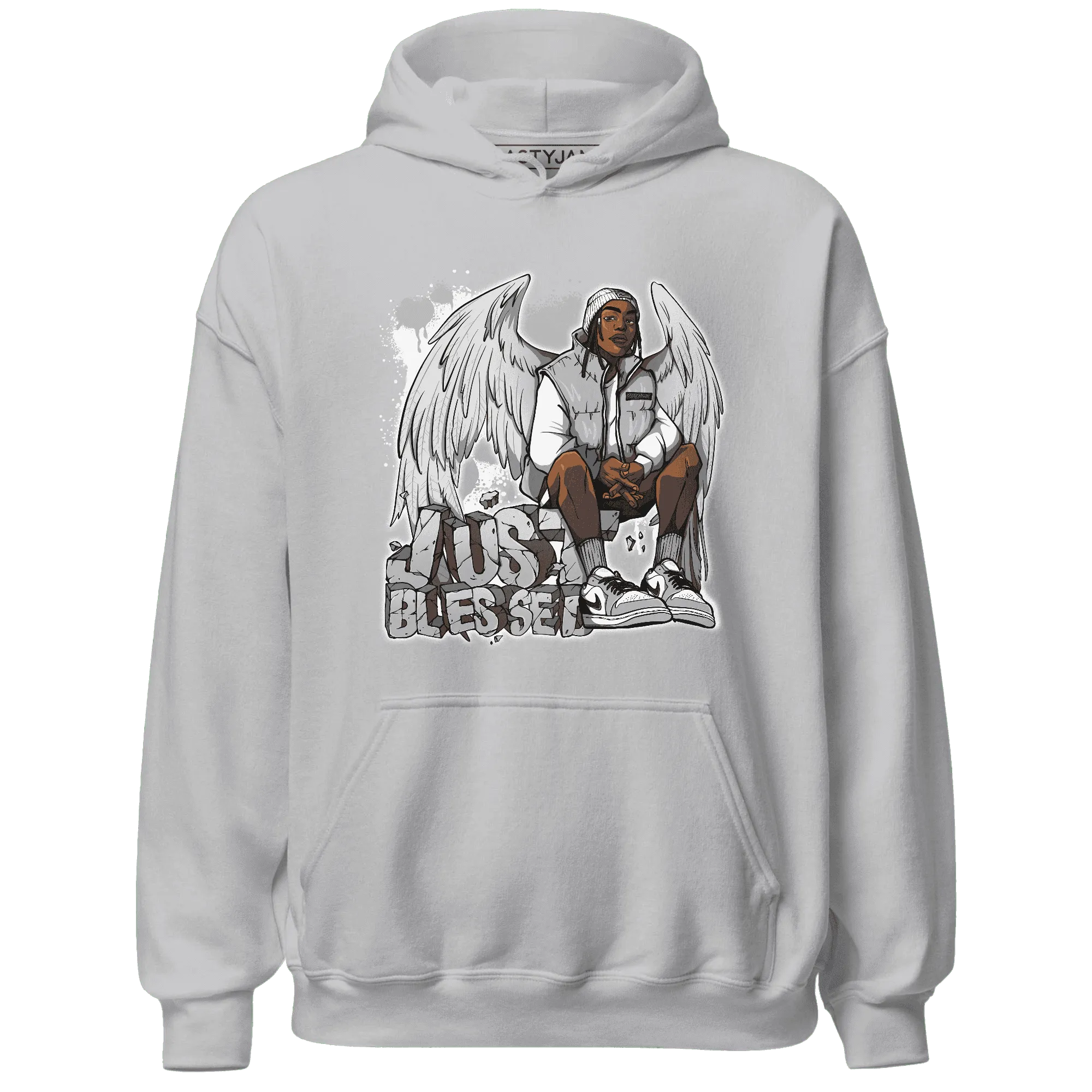Wolf-Grey-1s-Hoodie-Match-Just-Blessed