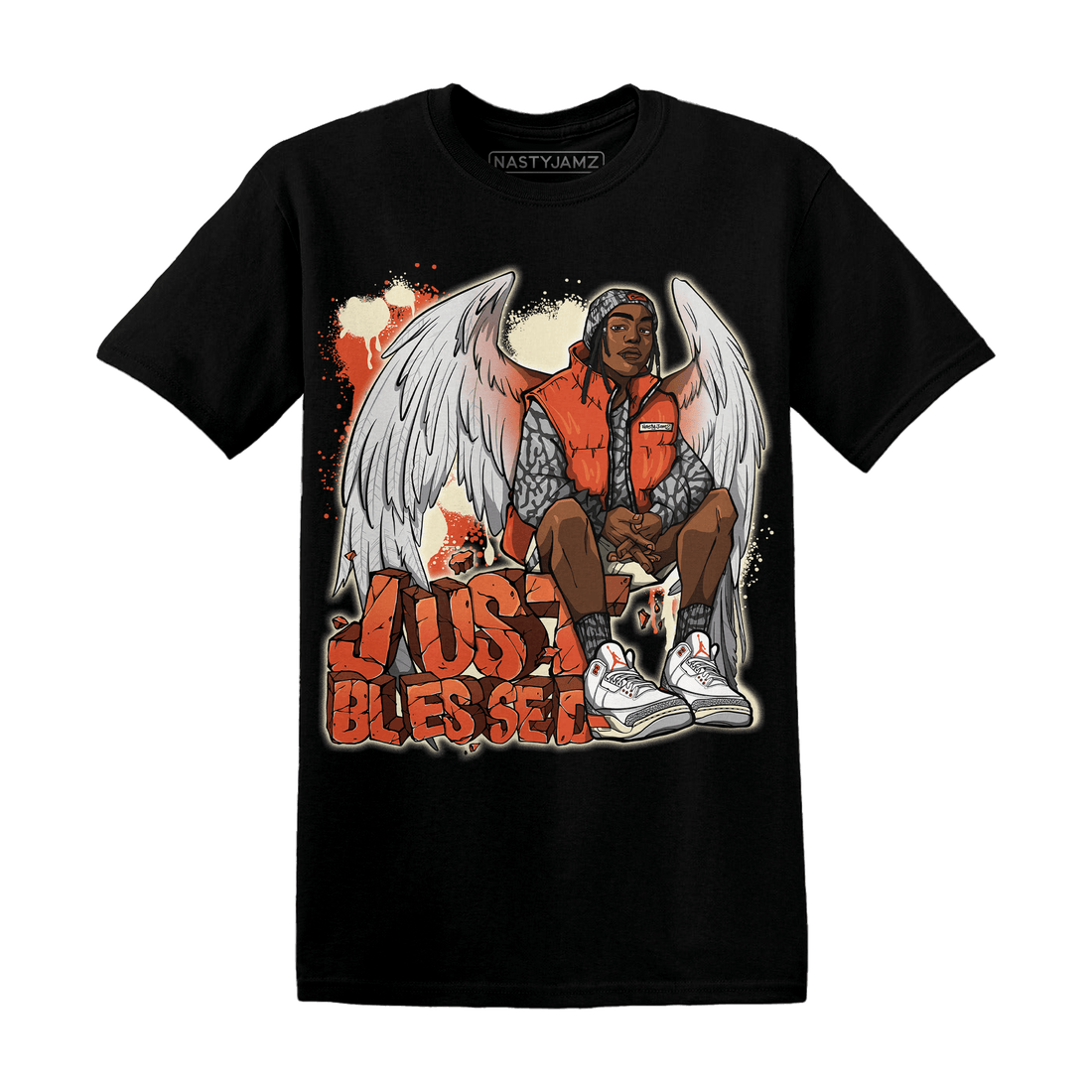 Georgia Peach 3s T Shirt Match Just Blessed - NastyJamz