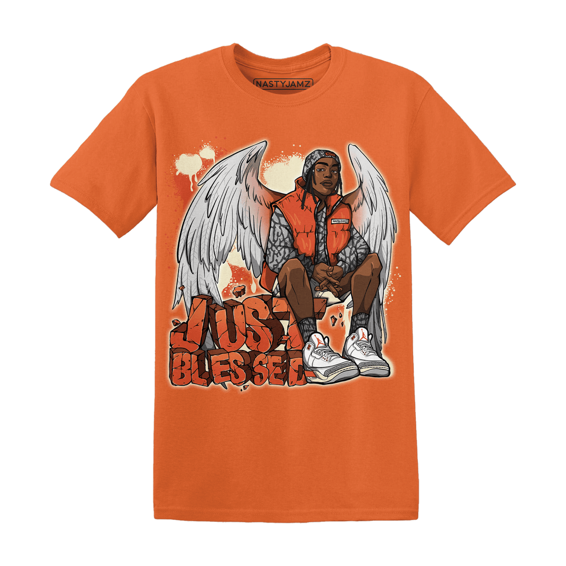 Georgia Peach 3s T Shirt Match Just Blessed - NastyJamz