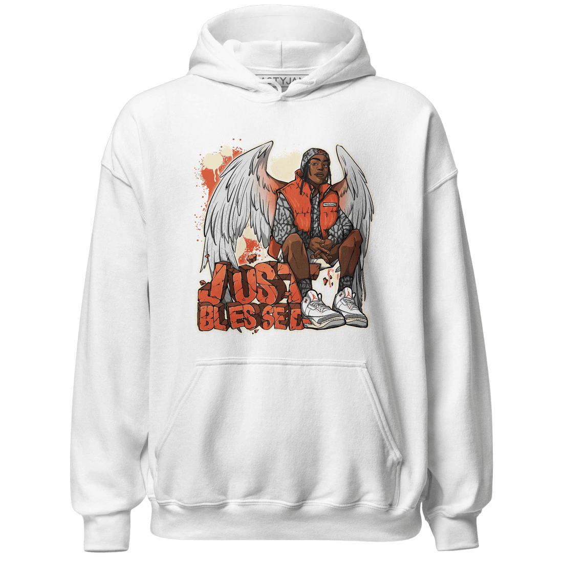 Georgia Peach 3s Hoodie Match Just Blessed - NastyJamz