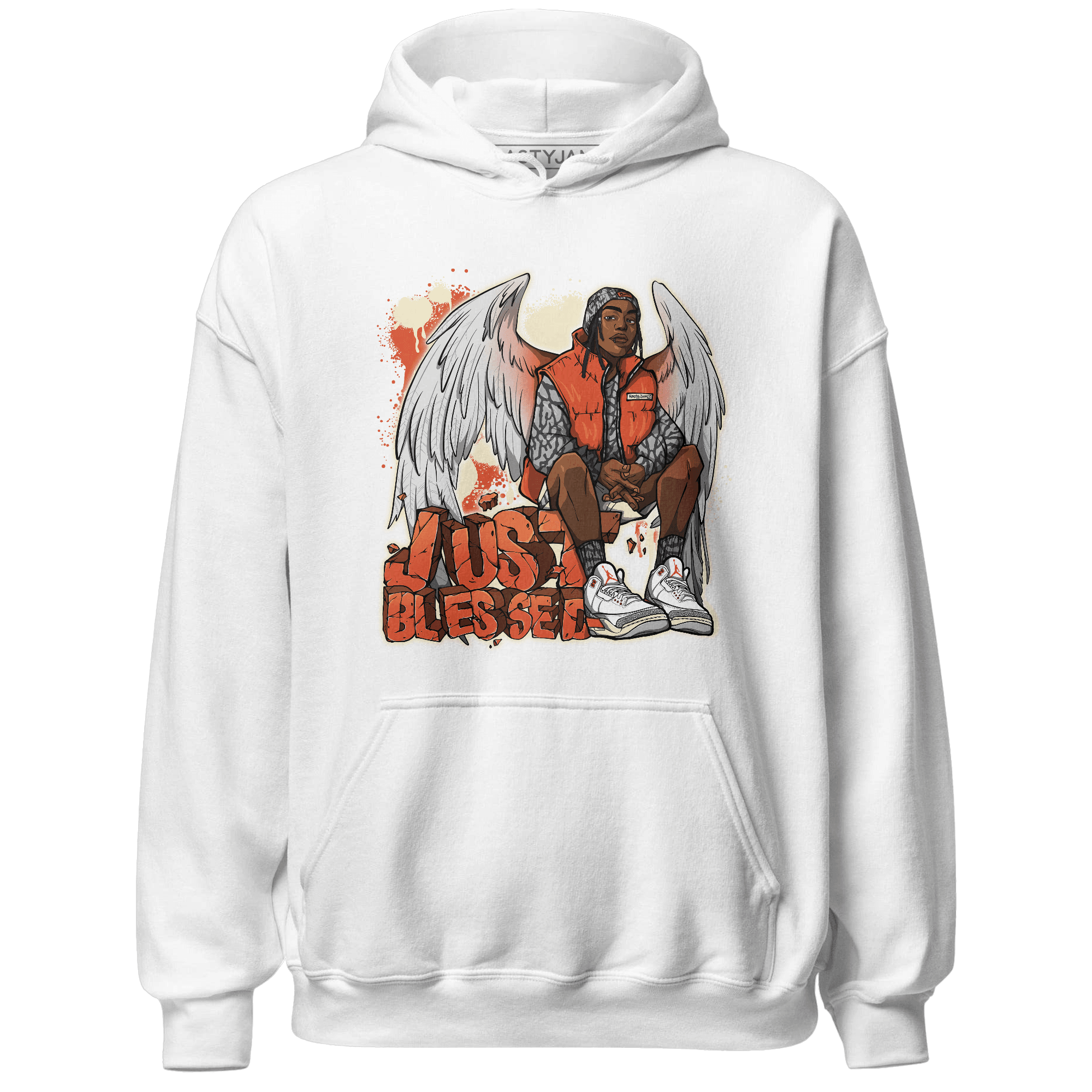 Georgia Peach 3s Hoodie Match Just Blessed - NastyJamz