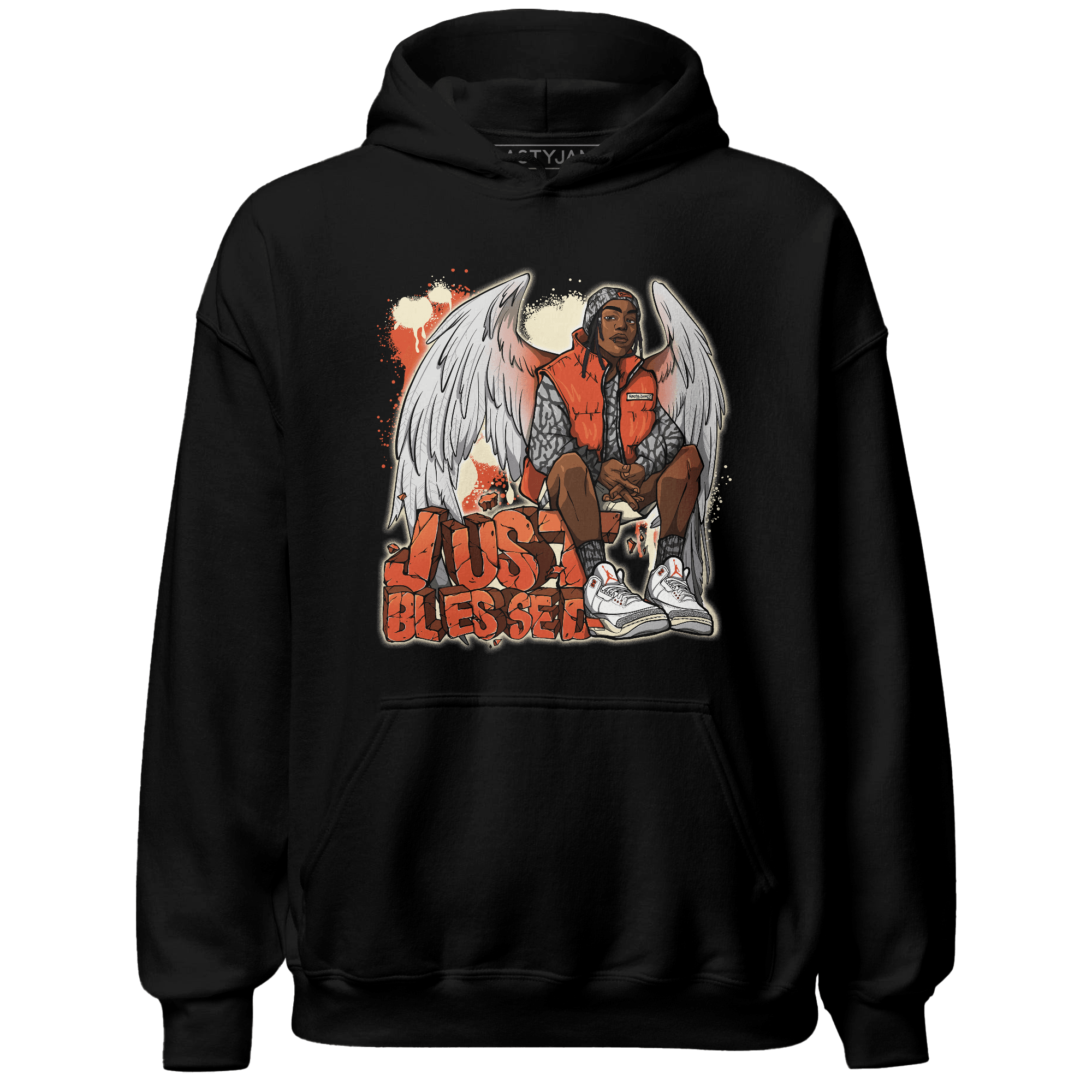 Georgia Peach 3s Hoodie Match Just Blessed - NastyJamz