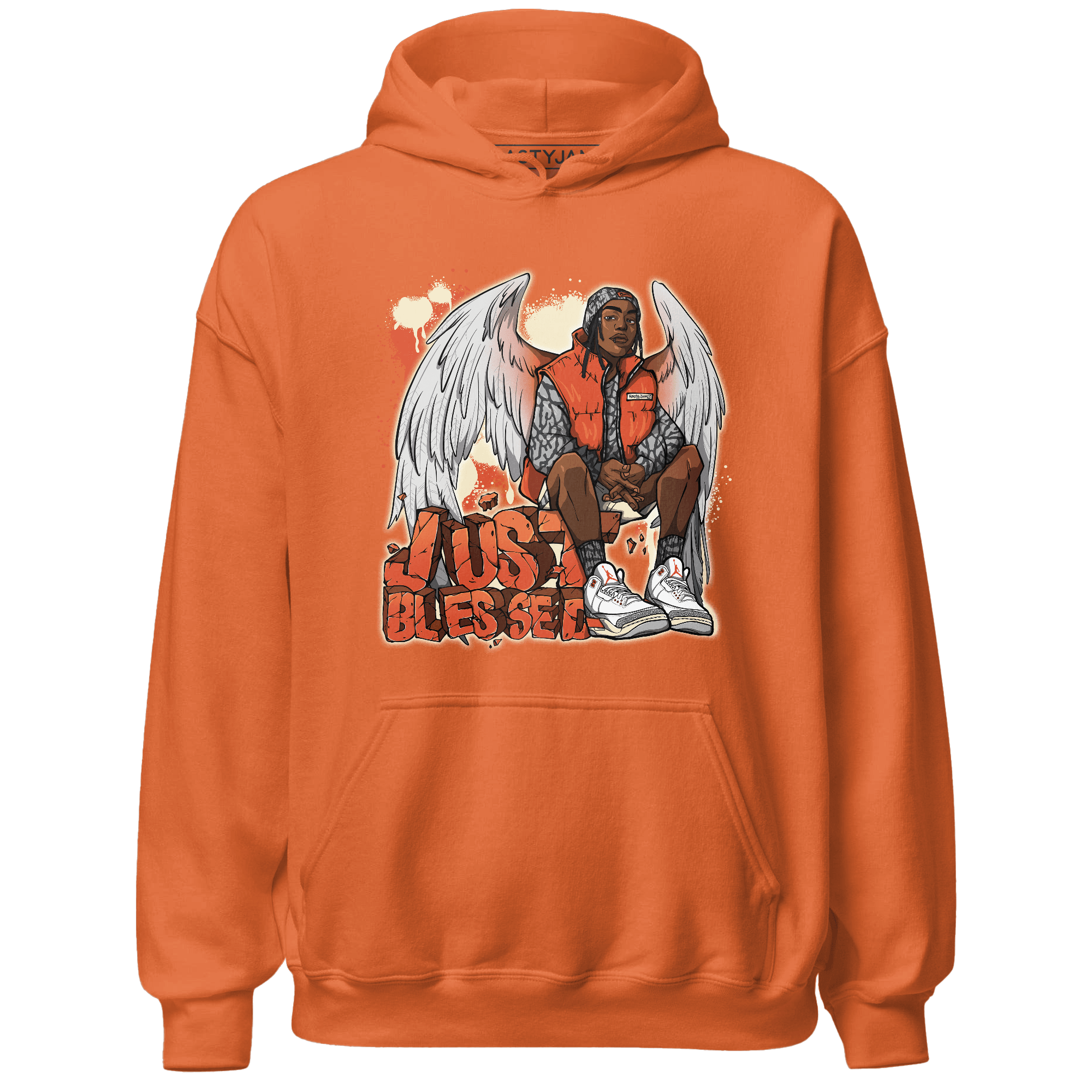 Georgia Peach 3s Hoodie Match Just Blessed - NastyJamz