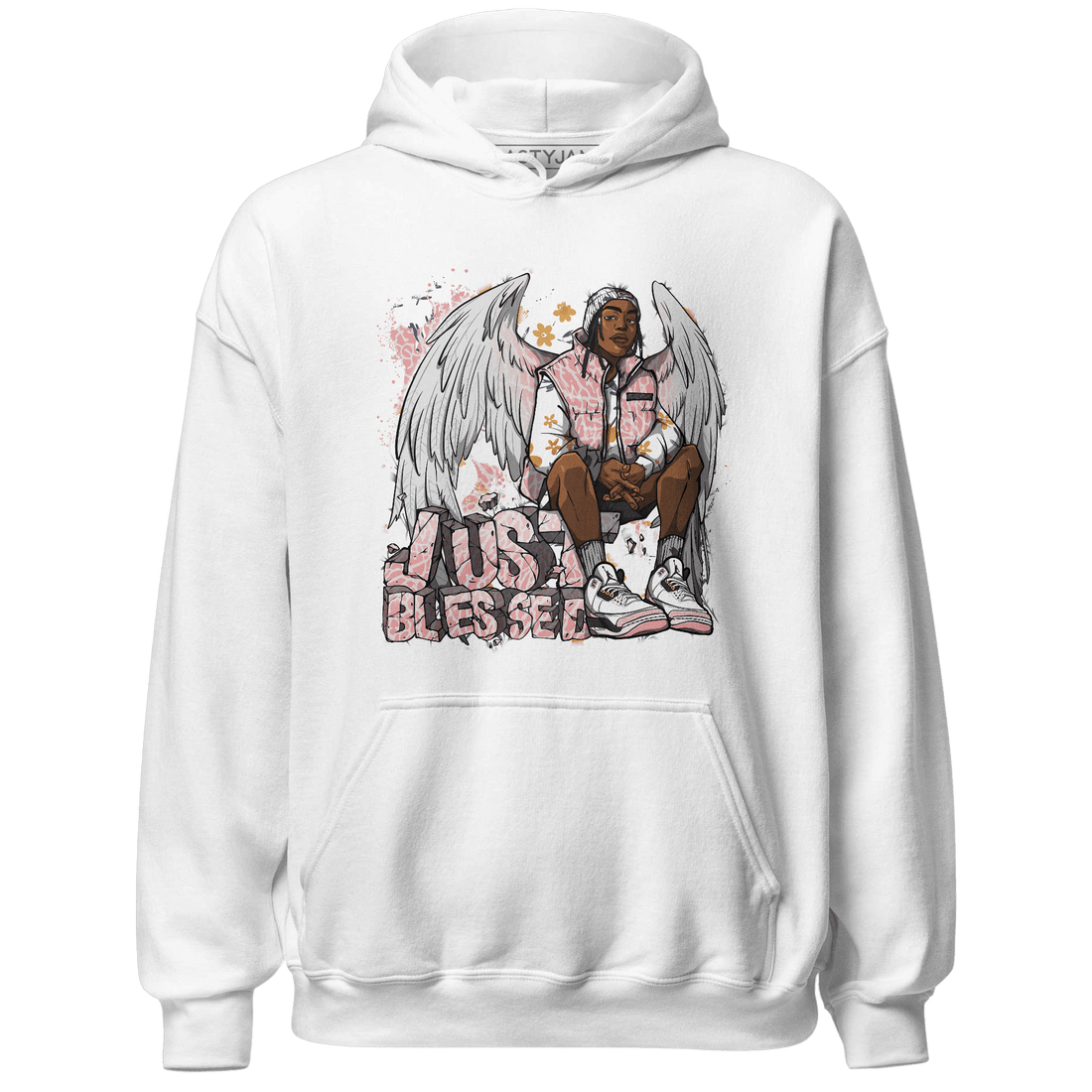 Red Stardust 3s Hoodie Match Just Blessed - NastyJamz