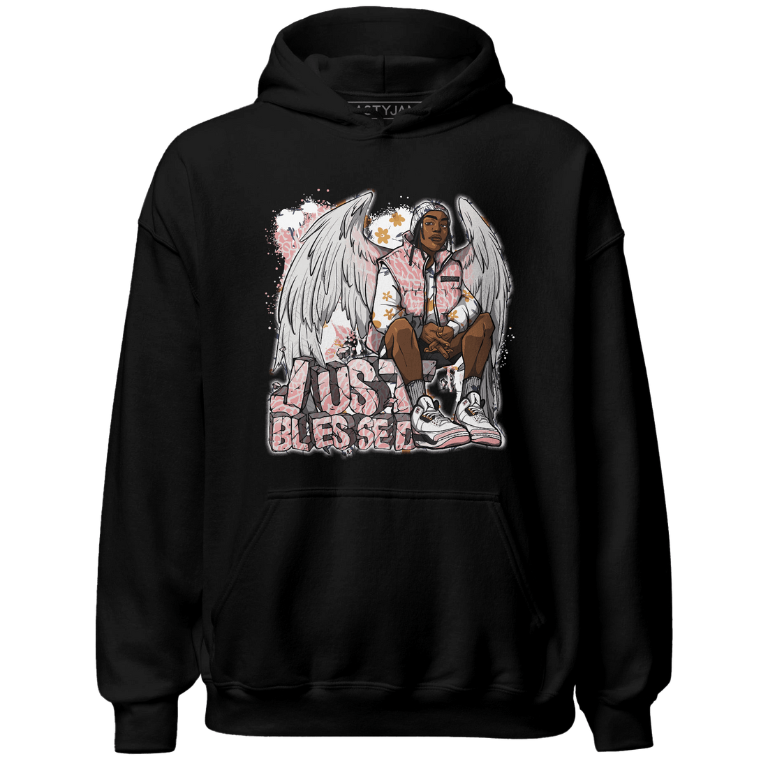 Red Stardust 3s Hoodie Match Just Blessed - NastyJamz