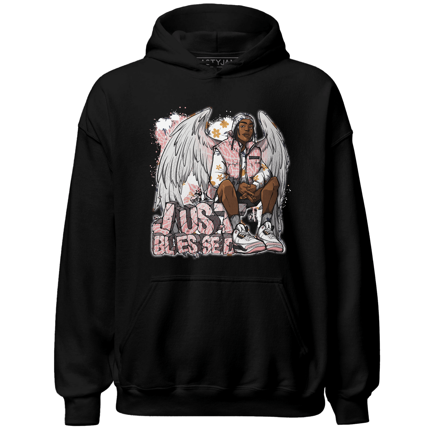 Red Stardust 3s Hoodie Match Just Blessed - NastyJamz