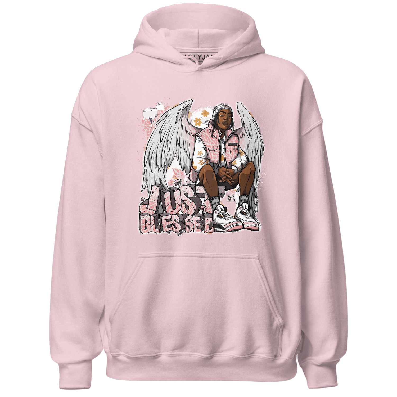 Red Stardust 3s Hoodie Match Just Blessed - NastyJamz