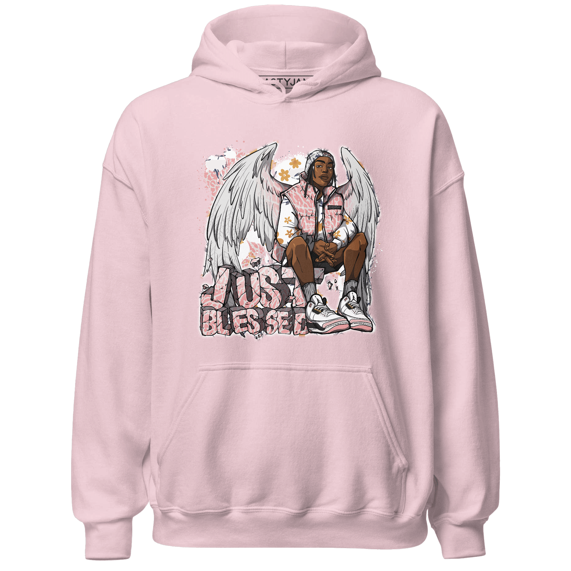 Red Stardust 3s Hoodie Match Just Blessed - NastyJamz