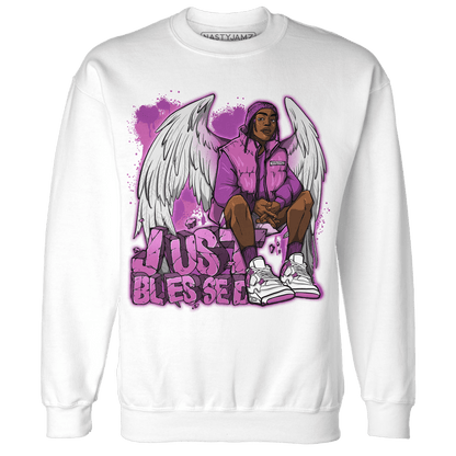 GS Hyper Violet 4s Sweatshirt Match Just Blessed - NastyJamz