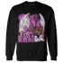 GS Hyper Violet 4s Sweatshirt Match Just Blessed - NastyJamz