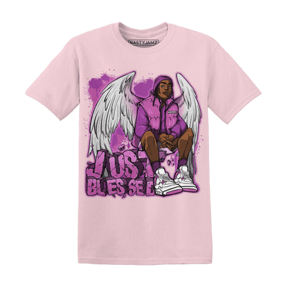 GS Hyper Violet 4s T Shirt Match Just Blessed - NastyJamz