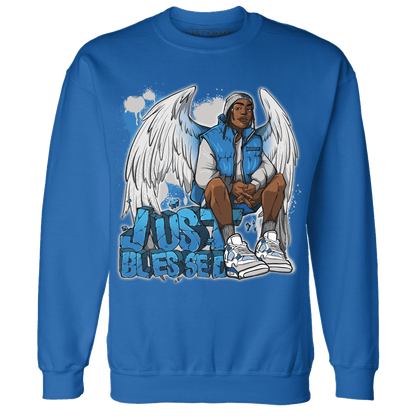 Industrial Blue 4s Sweatshirt Match Just Blessed - NastyJamz