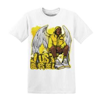 Vivid Sulfur 4s T Shirt Match Just Blessed - NastyJamz