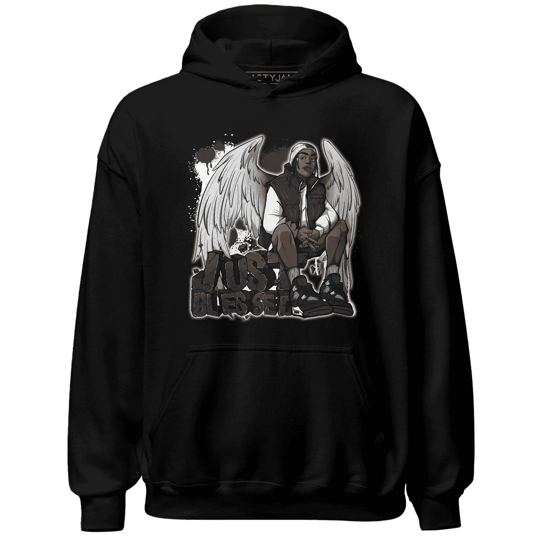 White-Thunder-4s-Hoodie-Match-Just-Blessed