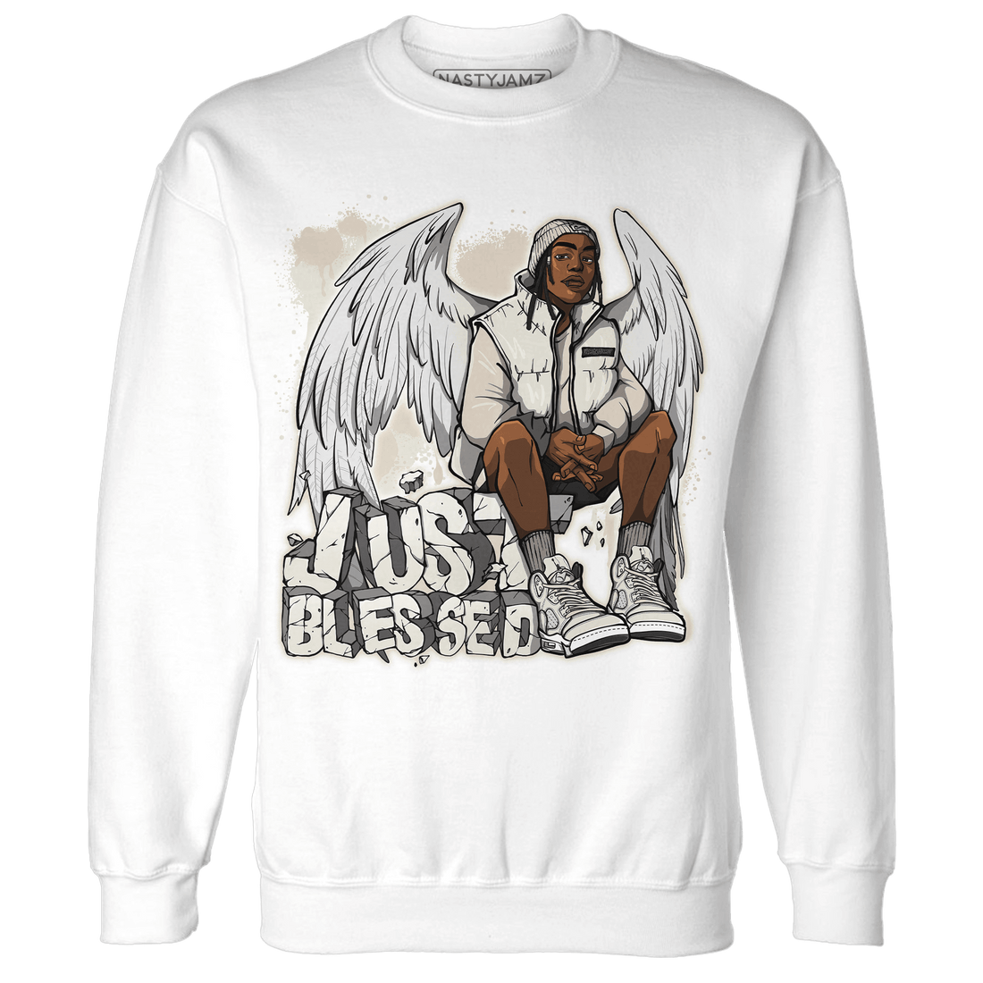 SE Sail 5s Sweatshirt Match Just Blessed - NastyJamz