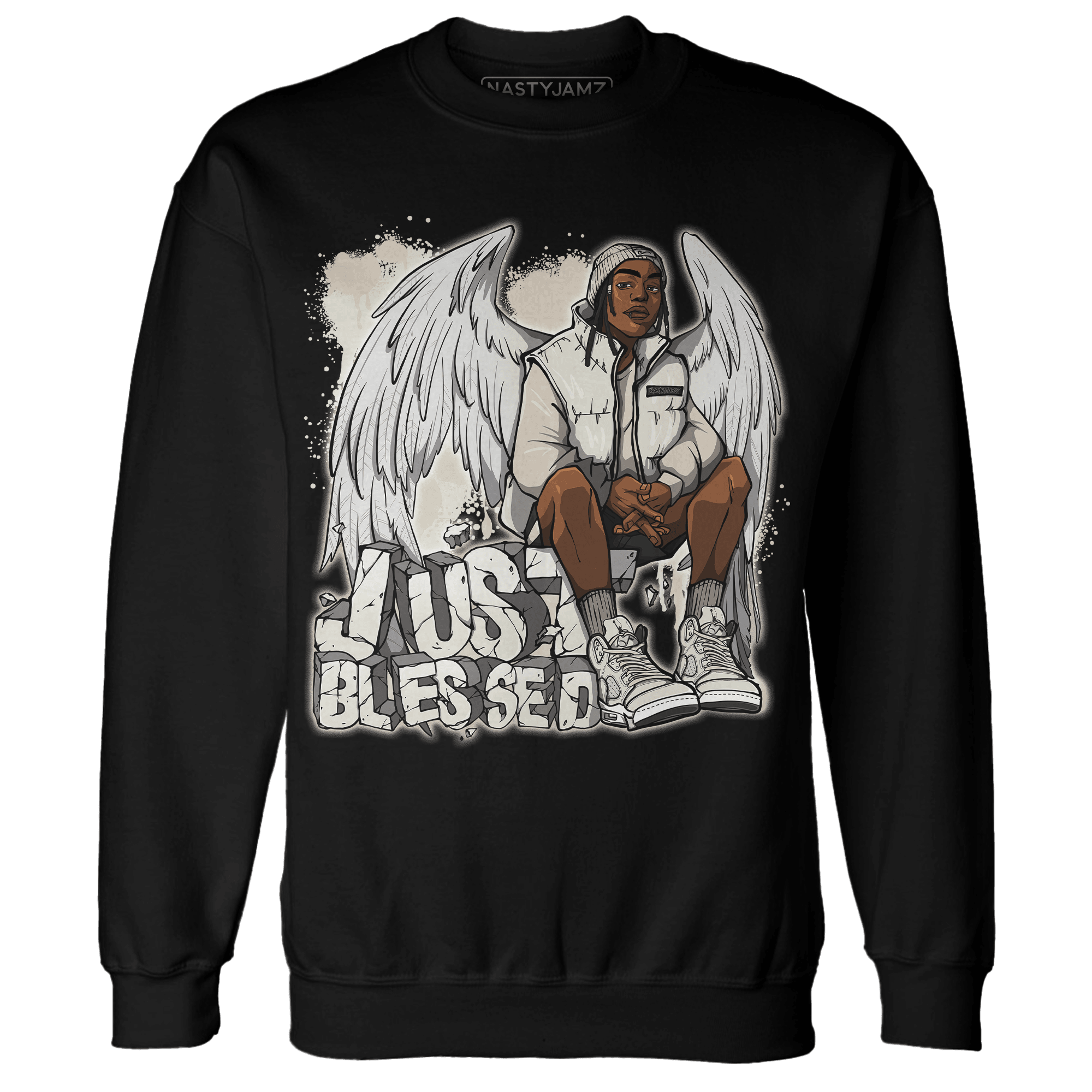 SE Sail 5s Sweatshirt Match Just Blessed - NastyJamz