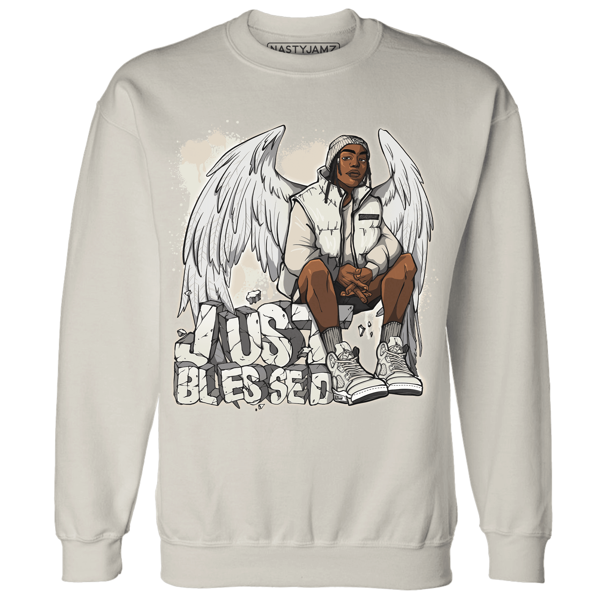 SE Sail 5s Sweatshirt Match Just Blessed - NastyJamz